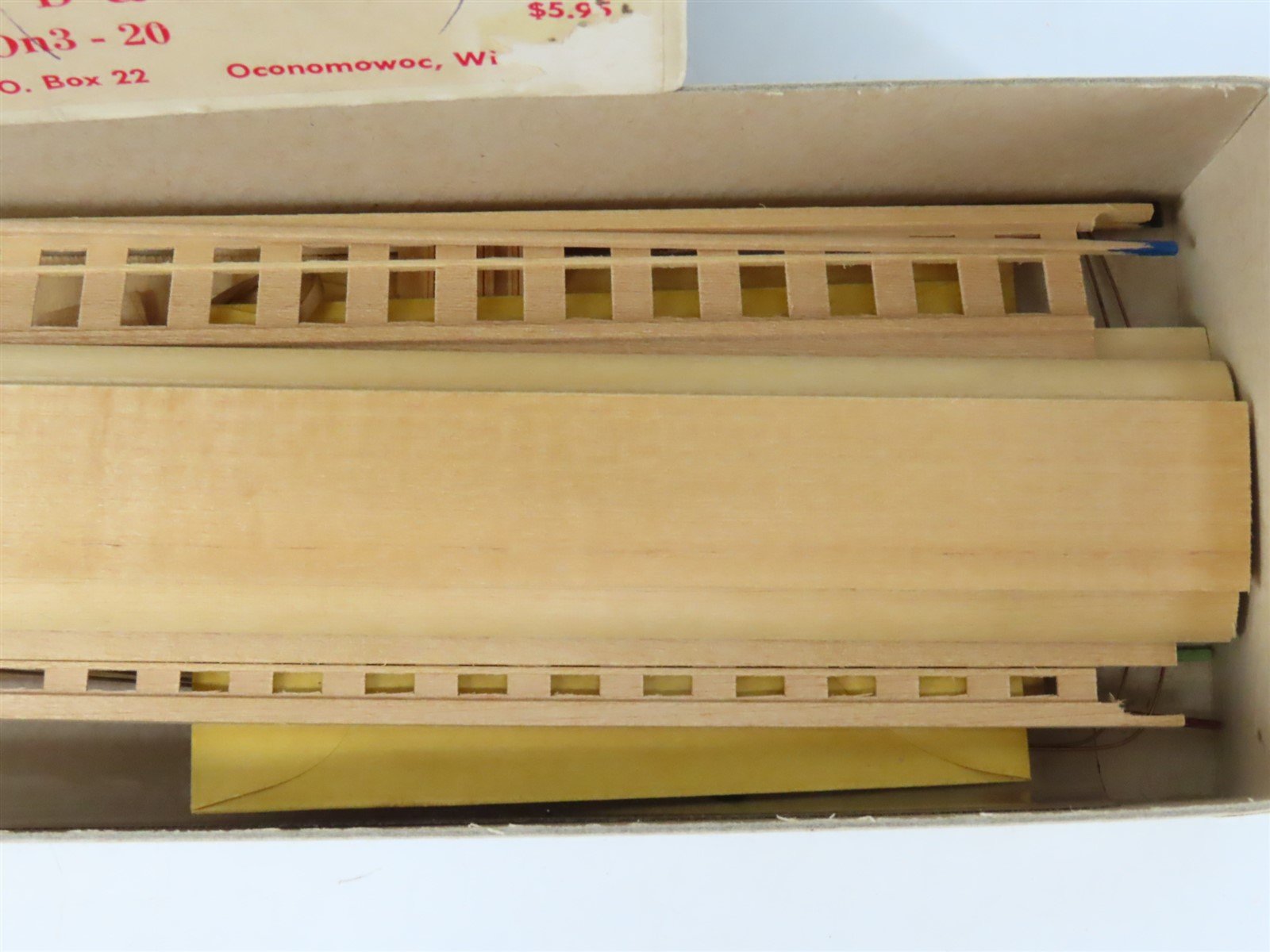 HOn3 Scale LaBelle Craftsman Kit #HOn3-20 Undecorated D&RGW Coach Passenger