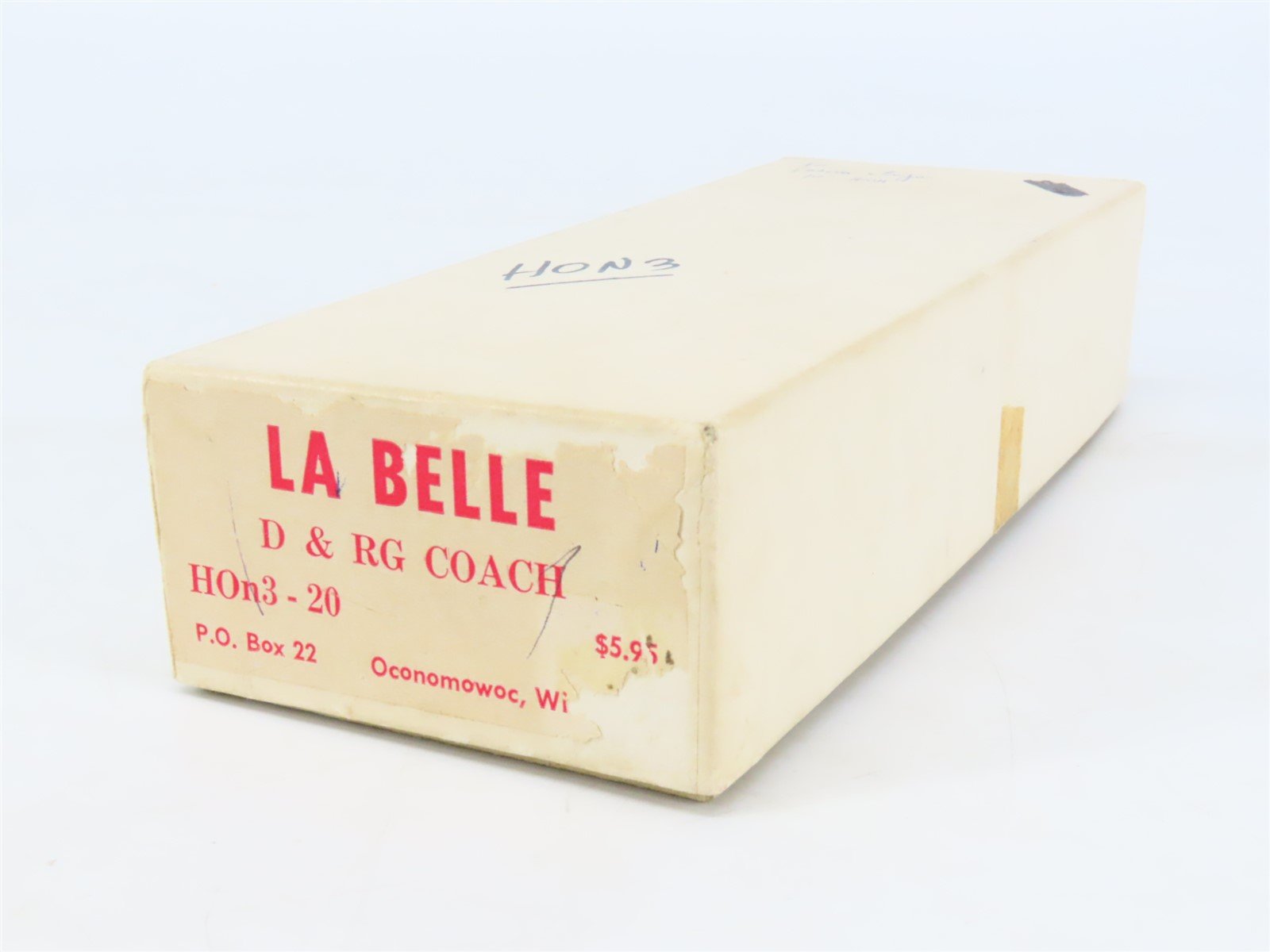 HOn3 Scale LaBelle Craftsman Kit #HOn3-20 Undecorated D&RGW Coach Passenger