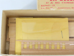 HOn3 Scale LaBelle Craftsman Kit #HOn3-21 Undecorated D&RGW Combine Passenger