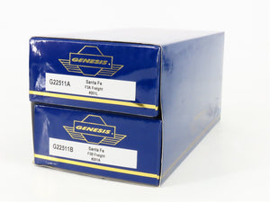 HO Scale Athearn Genesis G22511 ATSF Santa Fe F3A/B Diesel Set #201A/201L w/ DCC