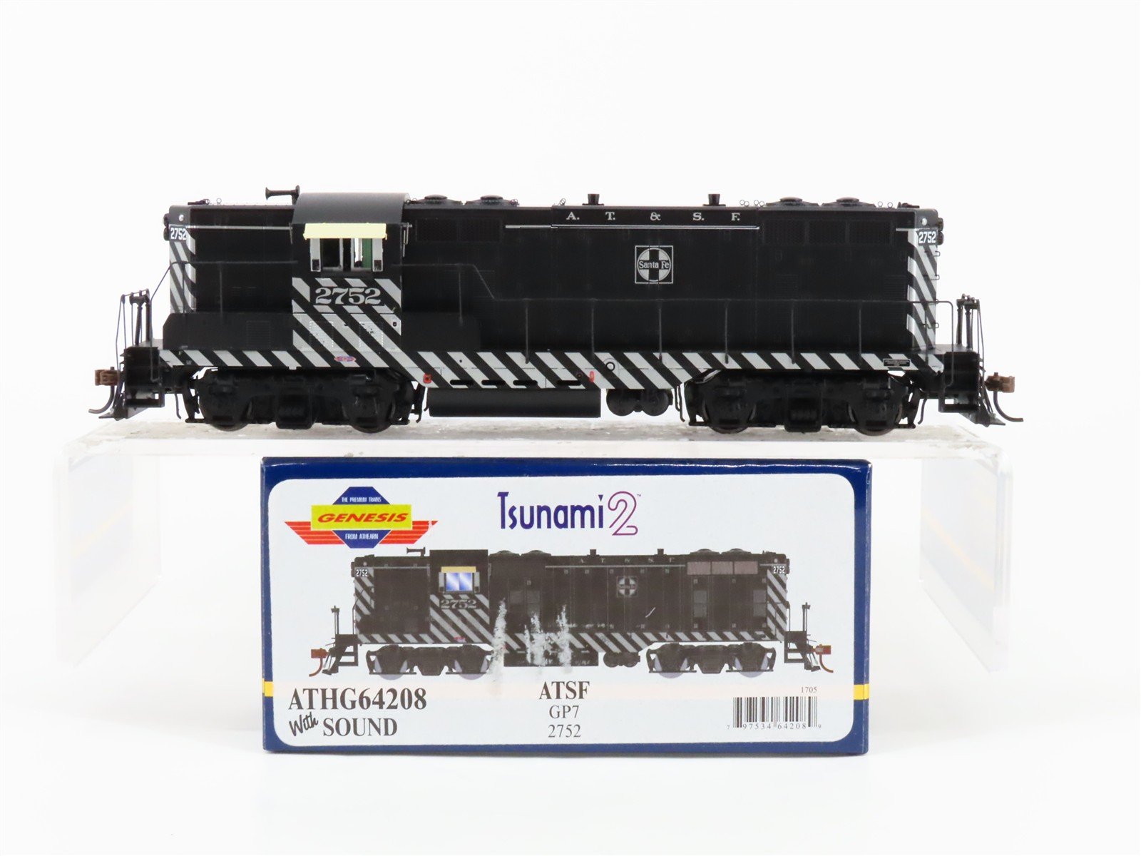 HO Scale Athearn Genesis ATHG64208 ATSF Santa Fe GP9 Diesel #2752 wDCC & Sound