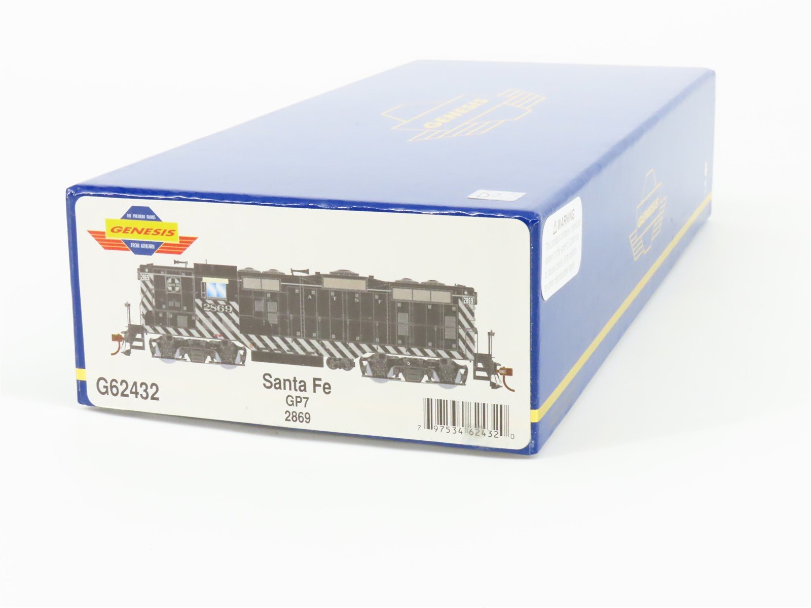 HO Scale Athearn Genesis G62432 ATSF Santa Fe GP7 Diesel Locomotive #2869 wDCC