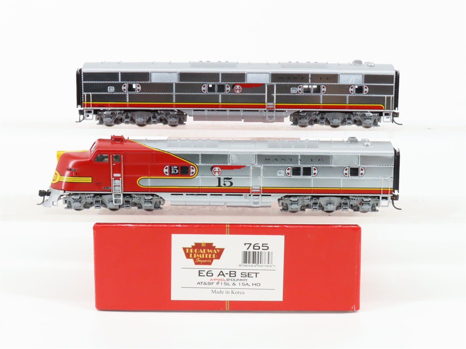 HO Scale Broadway Limited BLI 765 ATSF Santa Fe E6 A/B Diesel Set wDCC & Sound