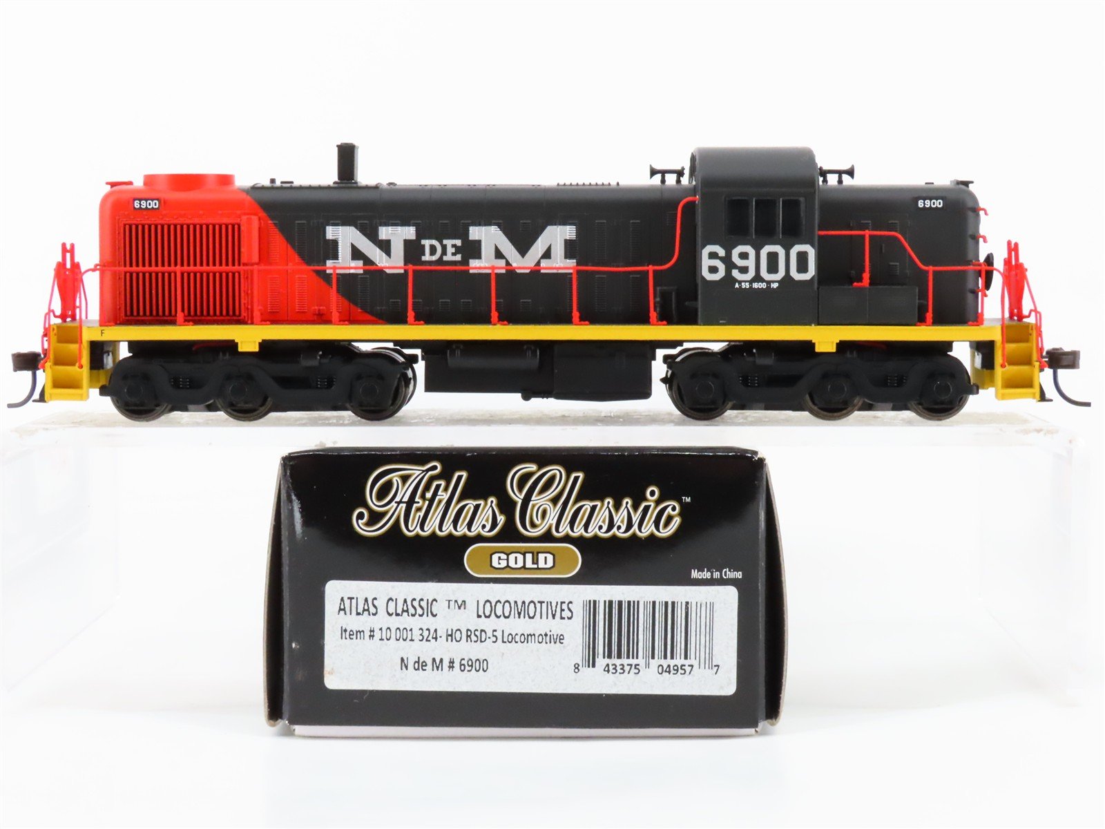 HO Scale Atlas Classic Gold 10001324 NdeM Railway RSD5 Diesel Loco #6900 wDCC