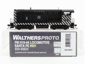 HO Scale Walthers Proto 920-40824 ATSF Santa Fe H10-44 Diesel #501 wDCC & Sound