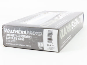 HO Scale Walthers Proto 920-42101 ATSF Santa Fe GP7 Diesel #2653 wDCC & Sound