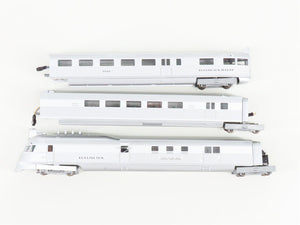 HO Con-Cor 001-008724 Burlington WWII Pioneer Zephyr Diesel Passenger Set wDCC