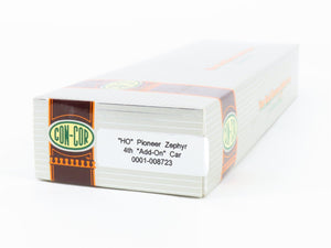 HO Scale Con-Cor 0001-008723 Pioneer Zephyr 4th Add-On Passenger Car