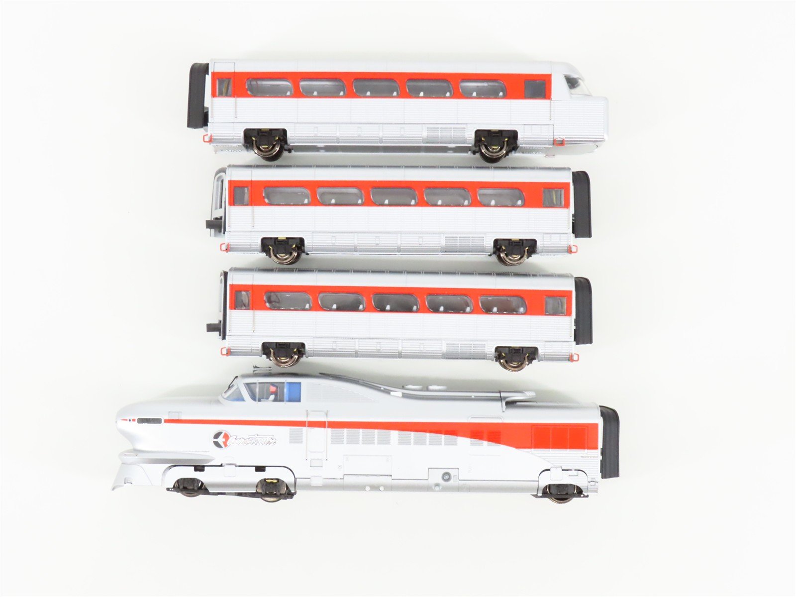 HO Scale Con-Cor 01-008745 ATSF Santa Fe San Diegan Diesel Passenger Set wDCC
