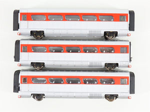 HO Scale Con-Cor 0001-008753 NYC Great Lakes AeroTrain Passenger 3-Car Add-On