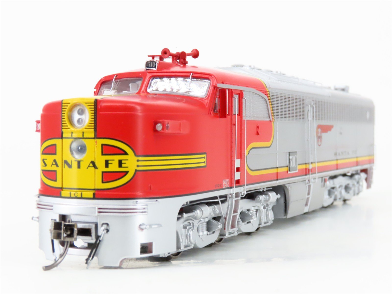 HO Scale Rapido 23546 ATSF Santa Fe Alco PA-1/PB-1 Diesel Loco Set wDCC & Sound