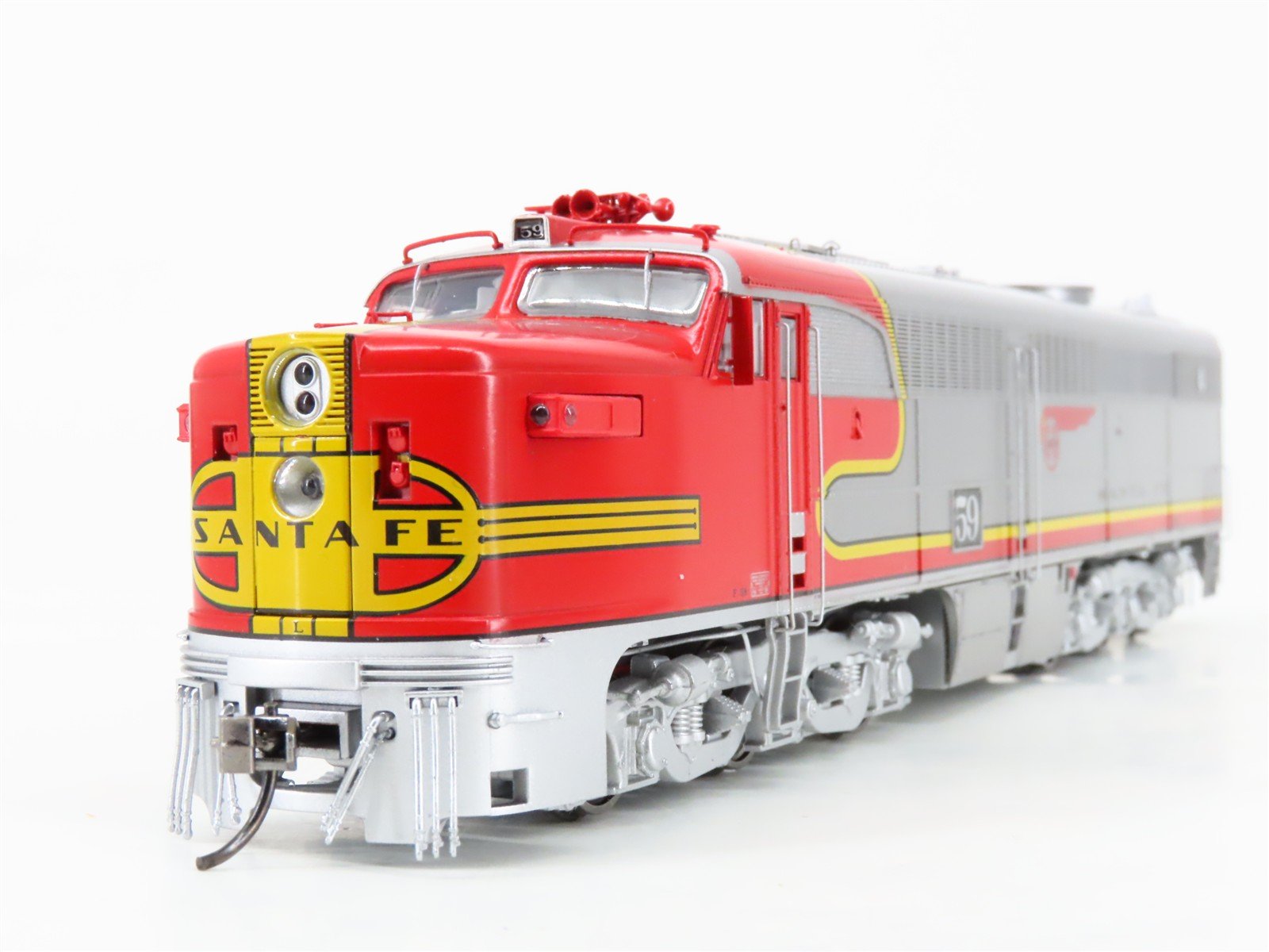 HO Scale Rapido 23505 ATSF Santa Fe Alco PA-1/PB-1 Diesel Loco Set wDCC & Sound