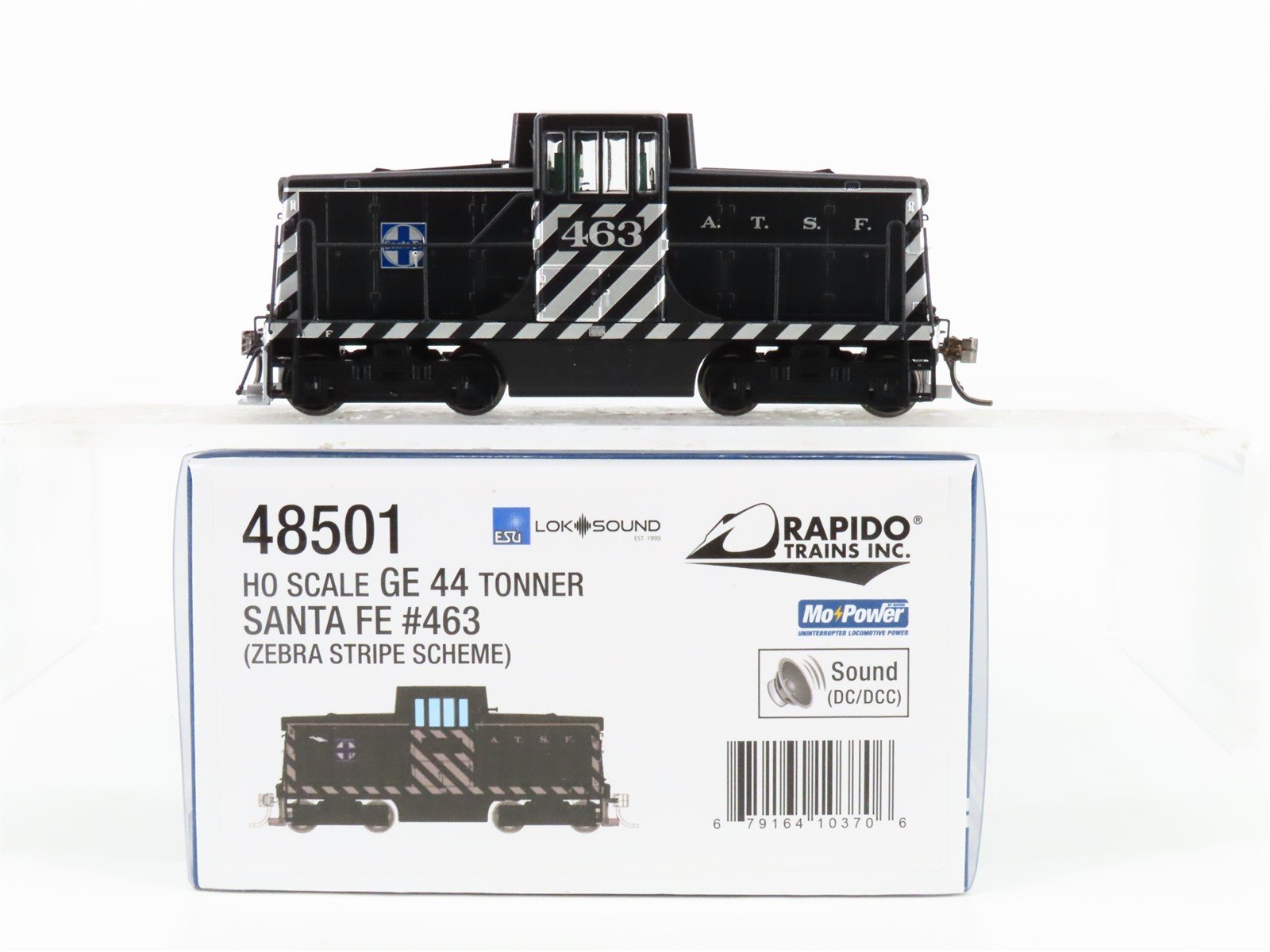 HO Scale Rapido 48501 ATSF Santa Fe GE 44-Tonner Diesel Loco #463 wDCC & Sound