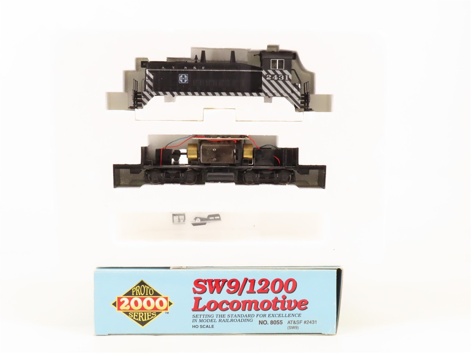HO Scale Proto 2000 8055 ATSF Santa Fe SW9/1200 Diesel Locomotive #2431