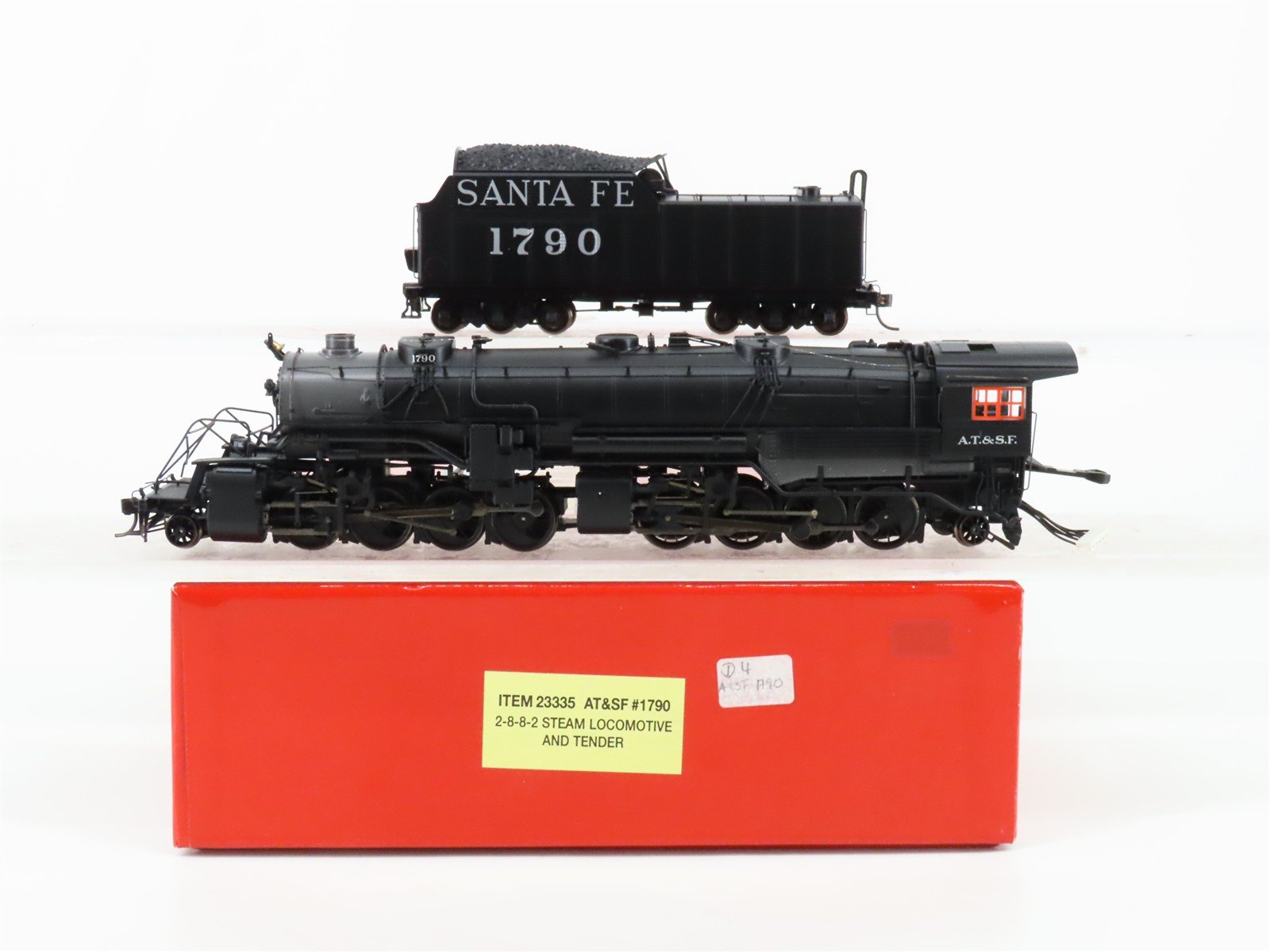 HO Scale Proto 2000 23335 ATSF Santa Fe 2-8-8-2 Steam Locomotive #1790 wDCC