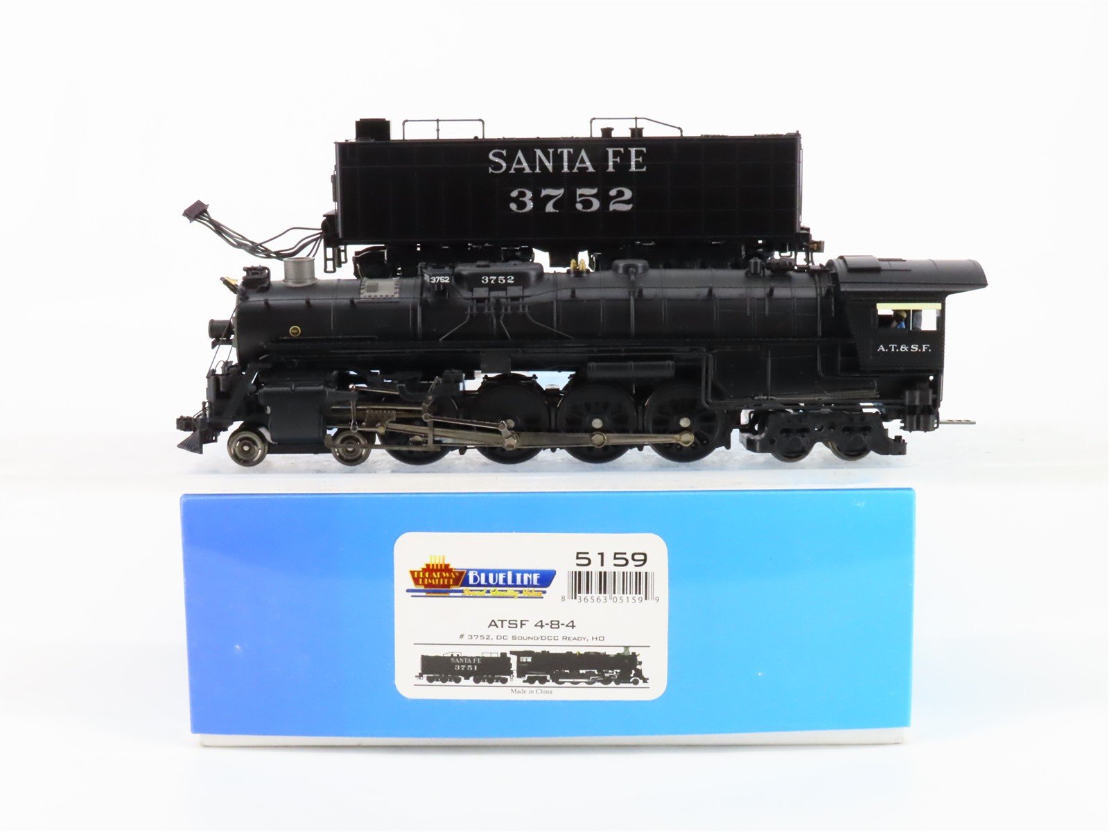 HO Scale Broadway Limited BLI 5159 ATSF Santa Fe 4-8-4 Steam Loco #3725 wSound
