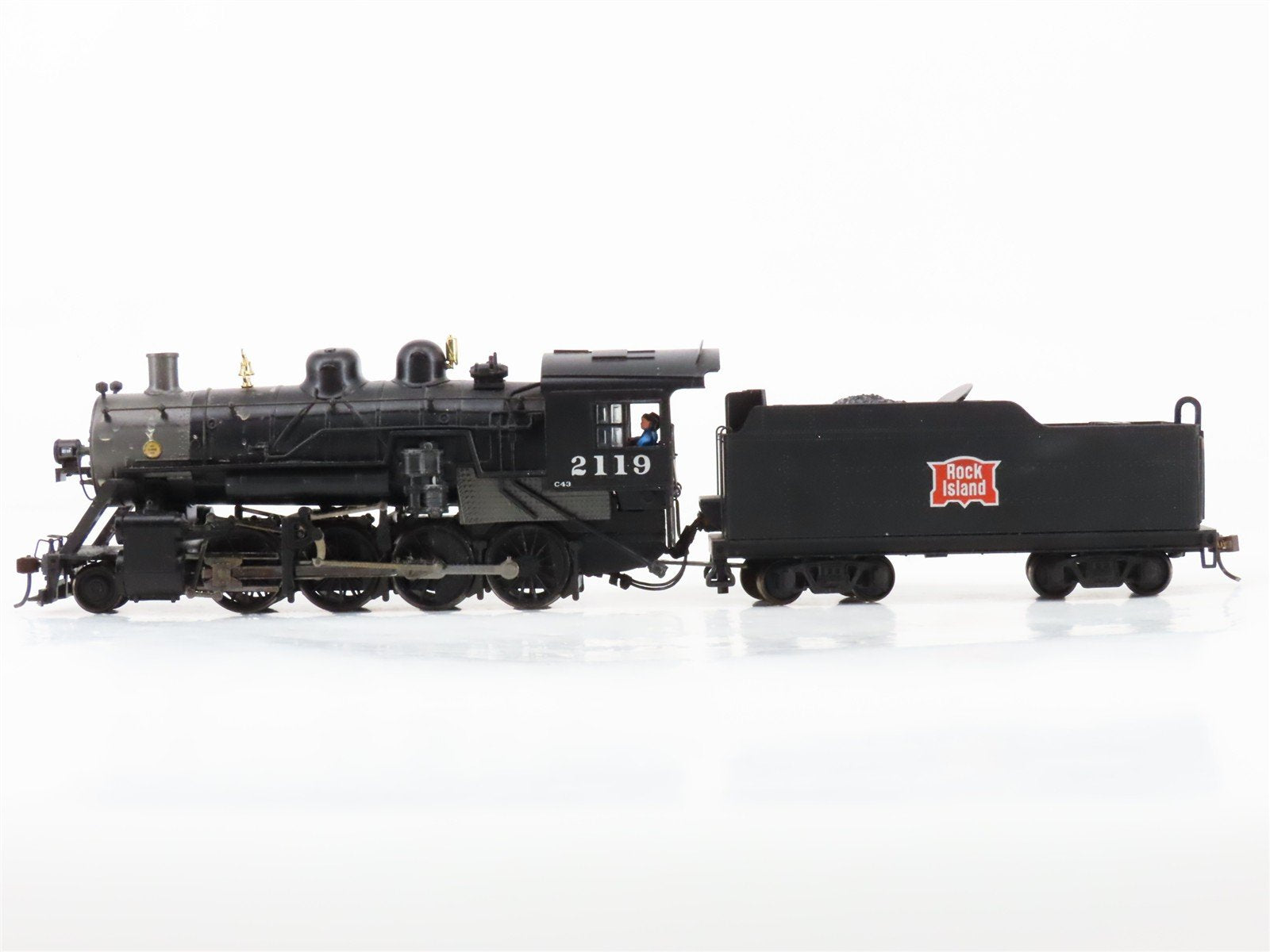 HO Scale Bachmann RI Rock Island 2-8-0 Steam Locomotive #2119 wDCC