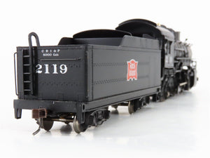 HO Scale Bachmann RI Rock Island 2-8-0 Steam Locomotive #2119 wDCC