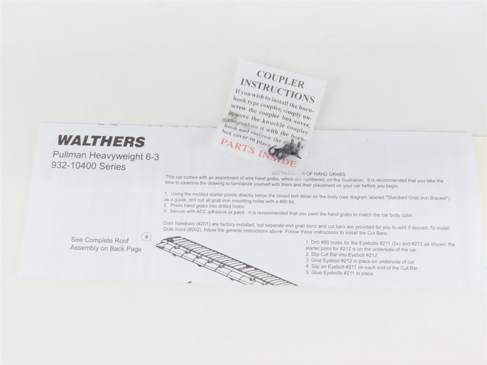 HO Scale Walthers 932-10402 ATSF Santa Fe Pullman Heavyweight Passenger Car