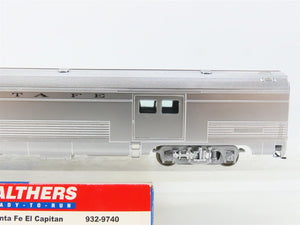 HO Scale Walthers 932-9740 ATSF Santa Fe Railroad 73' Budd Baggage Passenger Car
