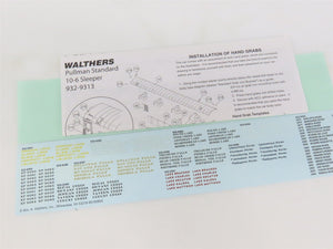 HO Scale Walthers 932-9390 RI Rock Island Railroad 10-6 Sleeper Passenger Car