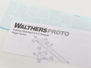HO Scale Walthers Proto 920-16250 ATSF Santa Fe Railroad 85' Sleeper Passenger