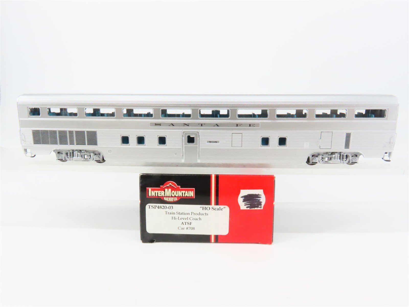 HO Scale InterMountain TSP4820-03 ATSF Santa Fe Coach Passenger Car #708