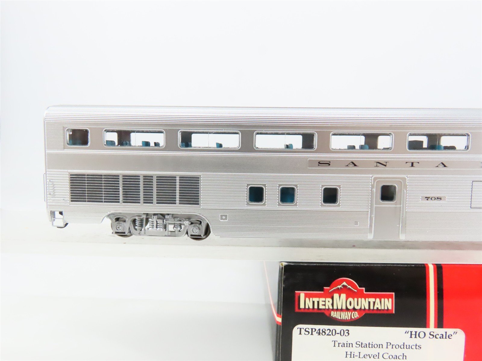HO Scale InterMountain TSP4820-03 ATSF Santa Fe Coach Passenger Car #708