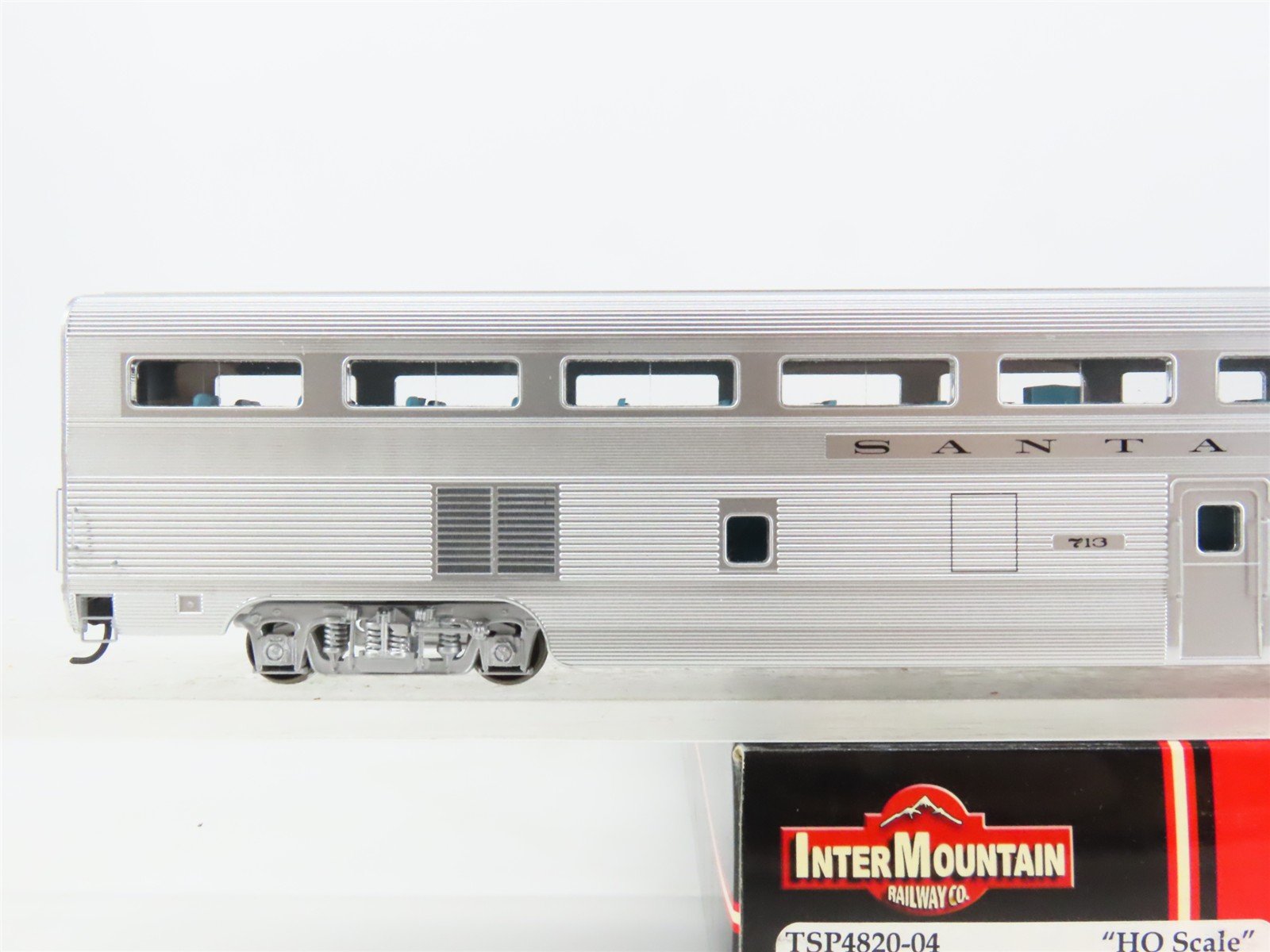 HO Scale InterMountain TSP4820-04 ATSF Santa Fe Hi-Level Coach Passenger #713