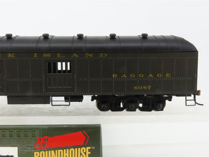 HO Scale Roundhouse 86528 RI Rock Island Baggage Express Passenger Car #4087