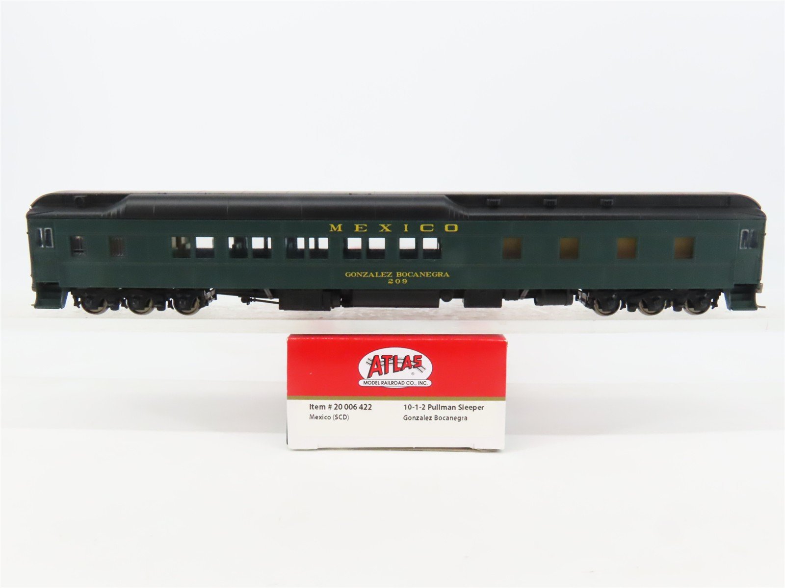 HO Scale Atlas 20006422 SCD Mexico Sleeper Passenger #209 