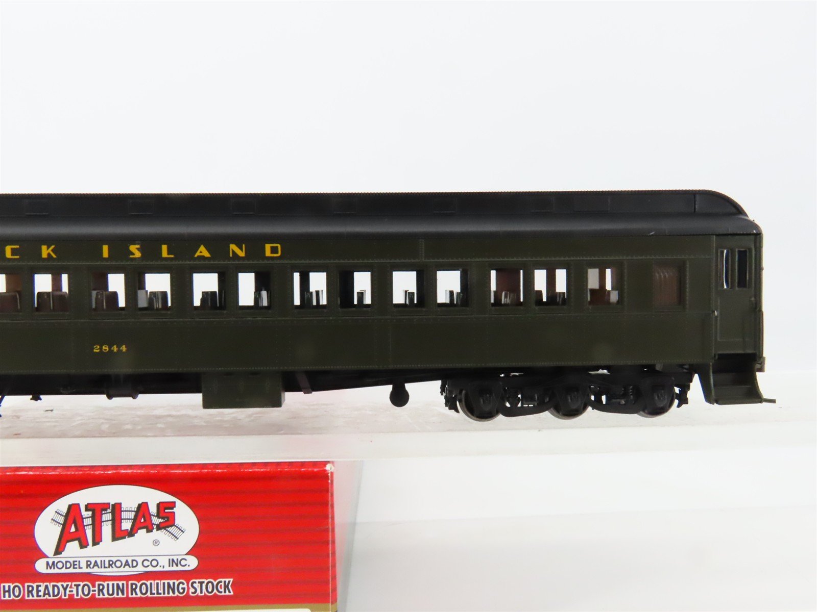 HO Scale Atlas 20003877 RI Rock Island Railroad Coach Passenger Car #2844
