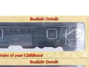 HO Scale Con-Cor 0001-094009 ATSF Santa Fe Coach Passenger 2-Car Set Sealed