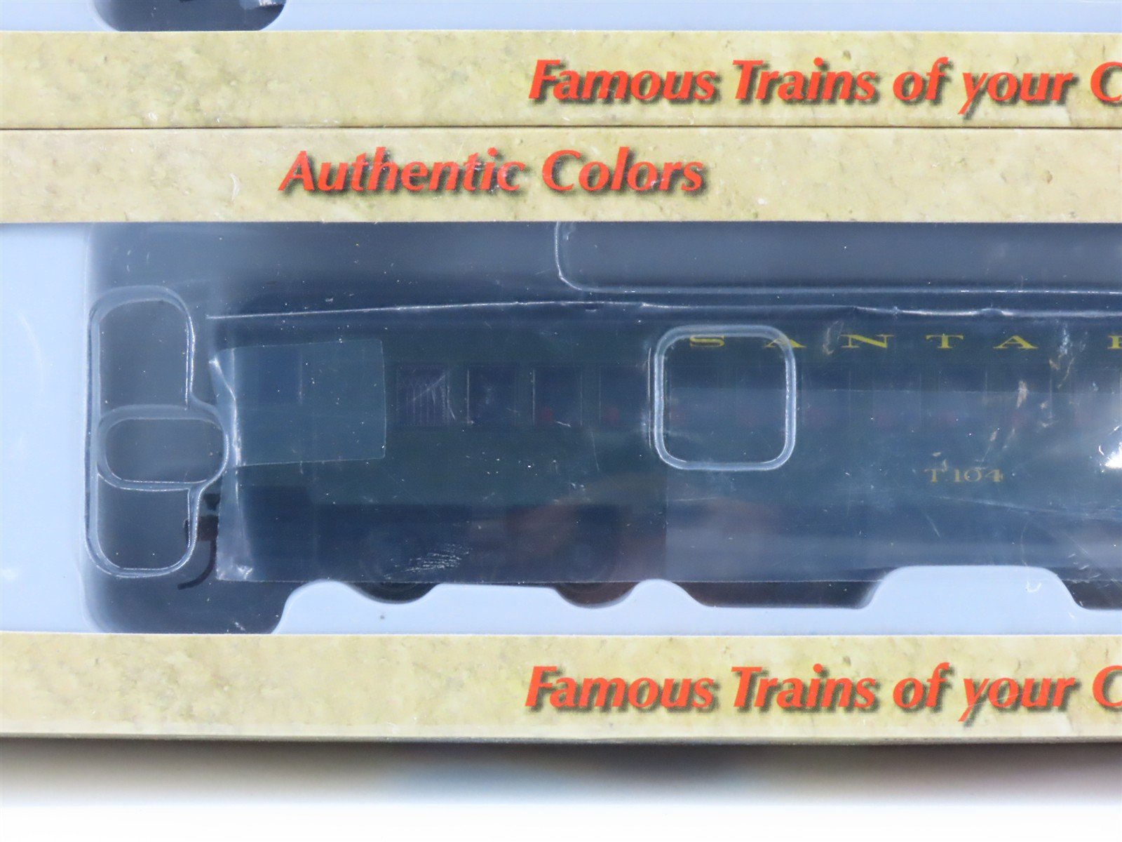HO Scale Con-Cor 0001-094009 ATSF Santa Fe Coach Passenger 2-Car Set Sealed