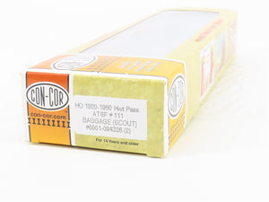 HO Scale Con-Cor 0001-094326(2) ATSF Santa Fe Baggage Passenger Car #111