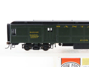 HO Scale Con-Cor 0001-094303(2) ATSF Santa Fe Baggage Mail Passenger Car #2109