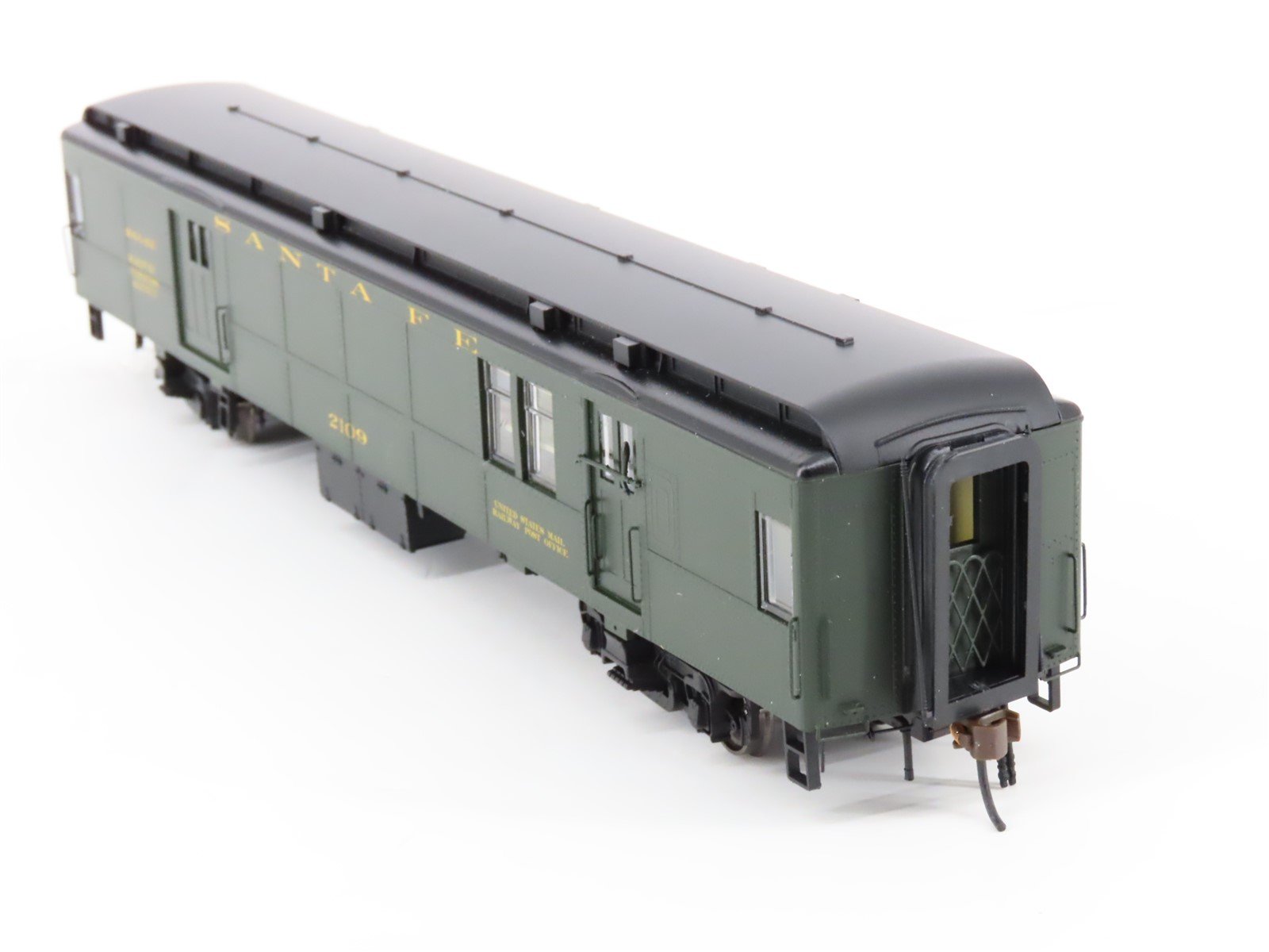 HO Scale Con-Cor 0001-094303(2) ATSF Santa Fe Baggage Mail Passenger Car #2109