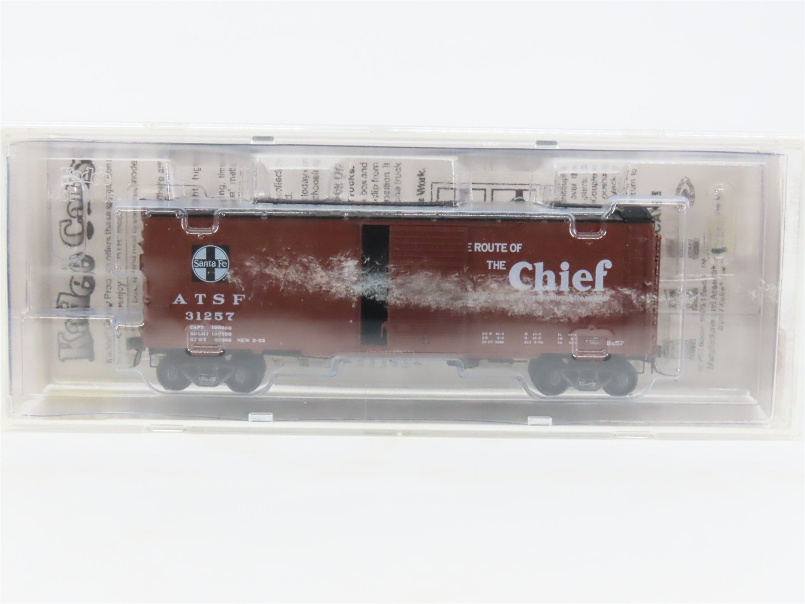 HO Scale Kadee 4076 ATSF Santa Fe 40' Box Car 31257 RTR