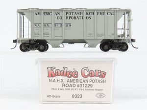 HO Scale Kadee 8323 NAHX American Potash & Chemical 2-Bay Covered Hopper RTR