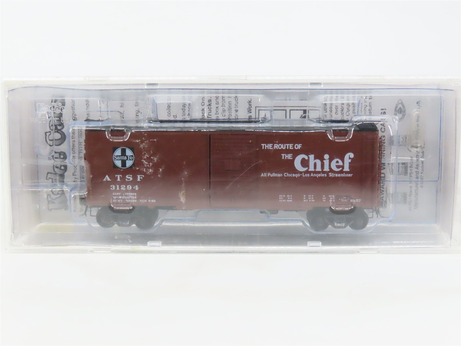 HO Scale Kadee 4077 ATSF Santa Fe 40' Box Car 31294 RTR