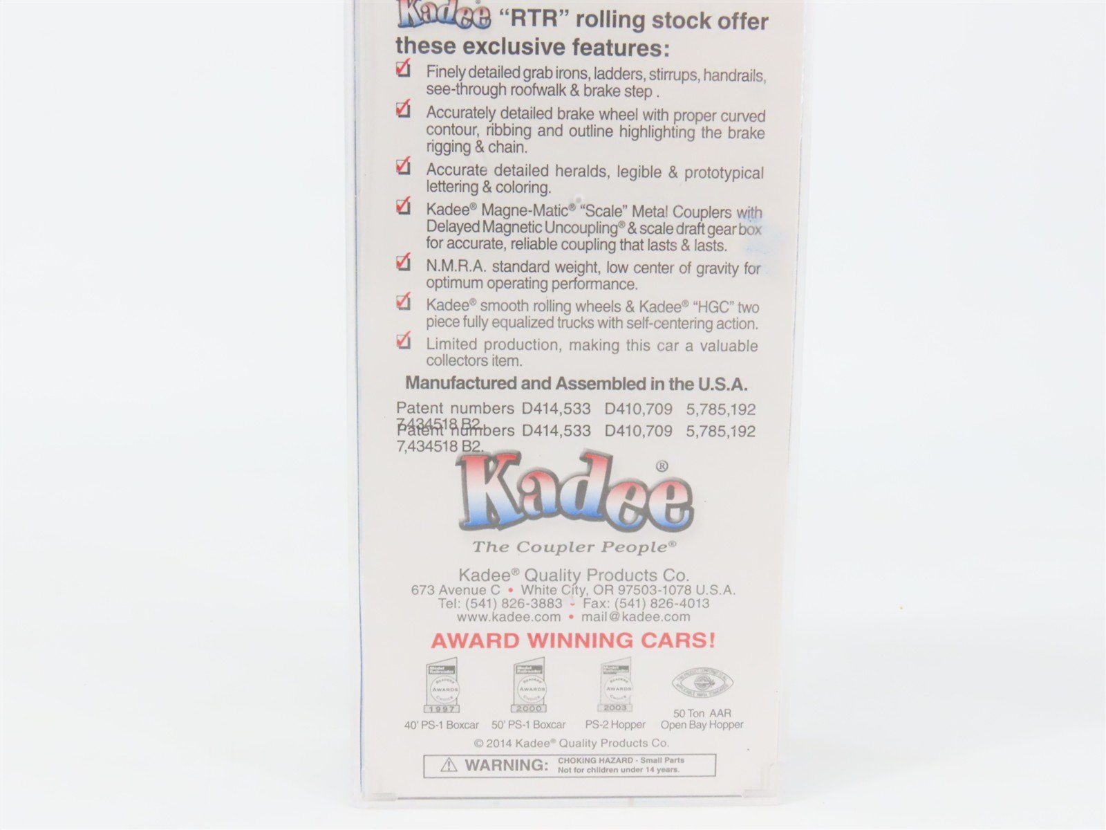 HO Scale Kadee 4525 AA Ann Arbor 40' Box Car 426 RTR