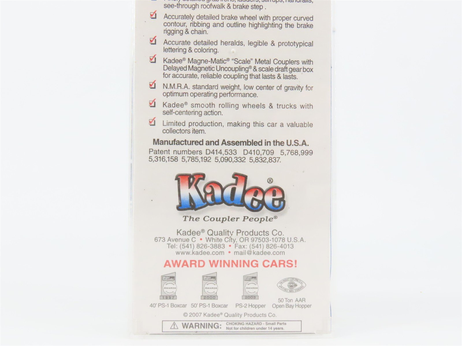 HO Scale Kadee 4926 BCK Buffalo Creek 40' Box Car 2200 RTR