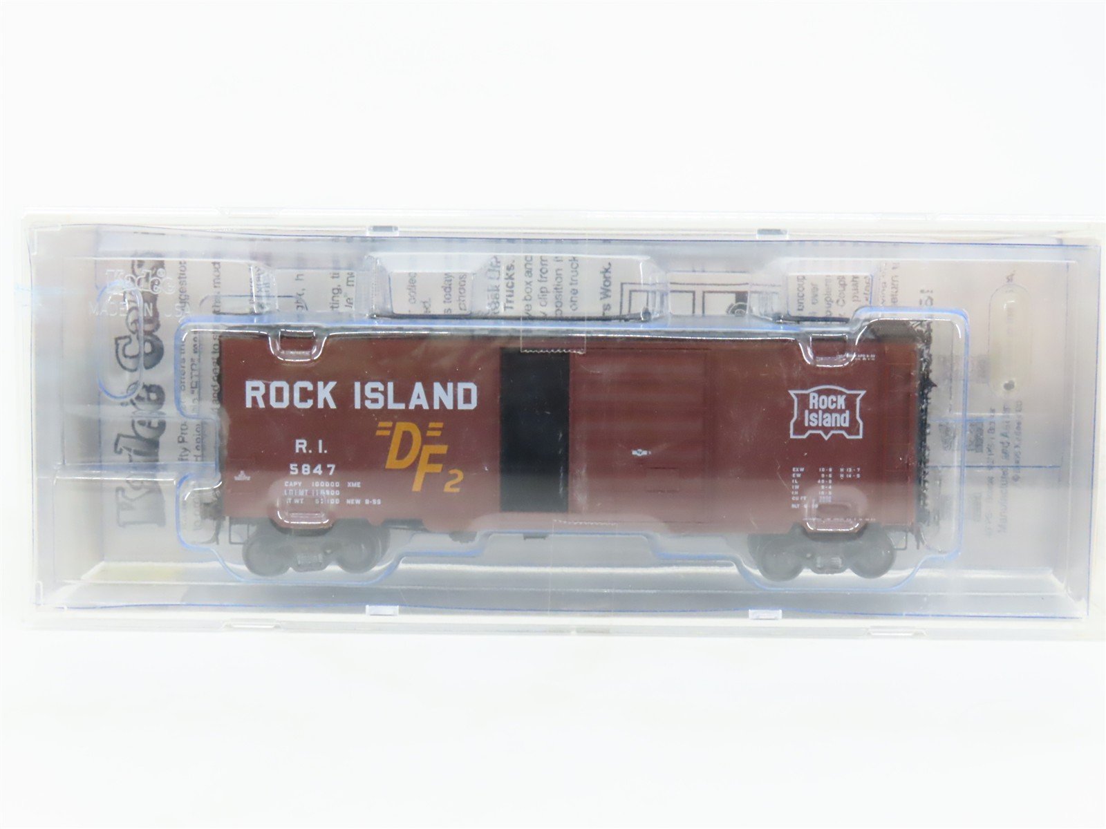 HO Scale Kadee 5272 RI Rock Island 40' PS-1 Box Car 5847 RTR