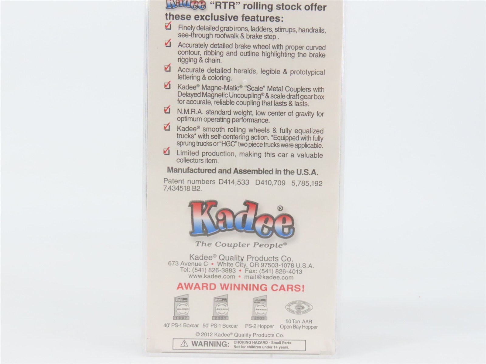 HO Scale Kadee 5315 GTW Grand Trunk Western 40' Box Car 516748 RTR