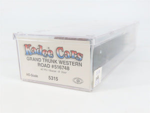 HO Scale Kadee 5315 GTW Grand Trunk Western 40' Box Car 516748 RTR