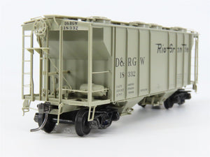 HO Scale Kadee 8639 D&RGW Denver & Rio Grande Western 2-Bay Covered Hopper RTR