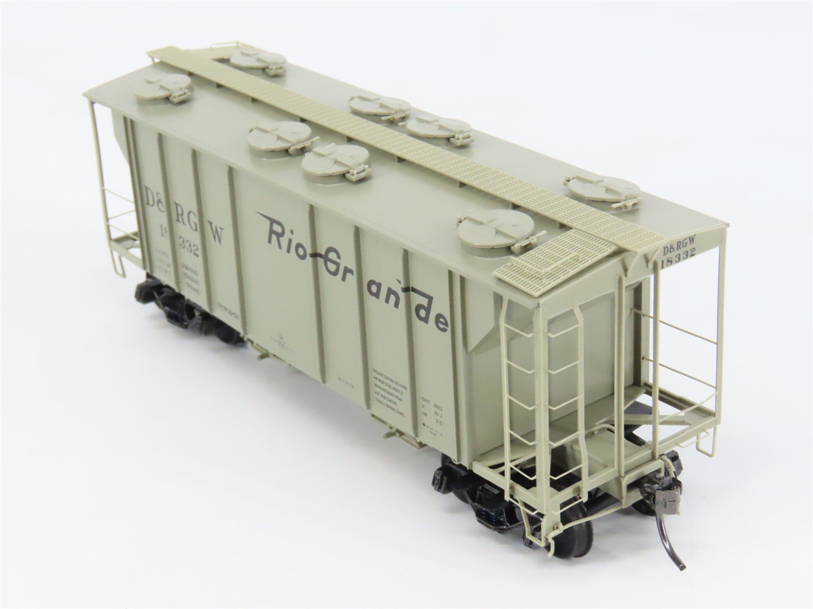 HO Scale Kadee 8639 D&RGW Denver & Rio Grande Western 2-Bay Covered Hopper RTR