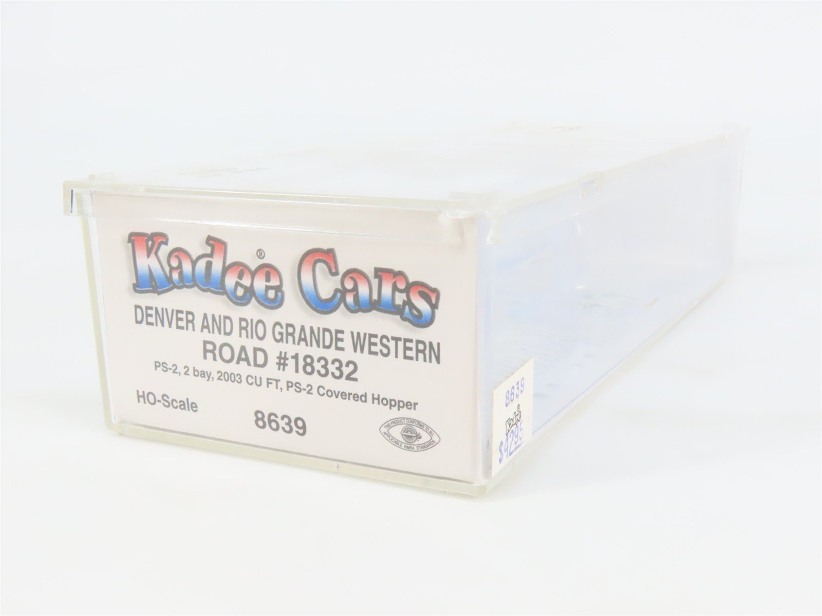 HO Scale Kadee 8639 D&RGW Denver & Rio Grande Western 2-Bay Covered Hopper RTR