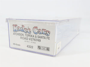 HO Scale Kadee 4322 ATSF Santa Fe 40' Box Car 276749 RTR