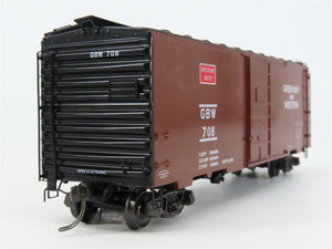 HO Scale Kadee 4066 GBW Green Bay & Western 40' Box Car 708 RTR